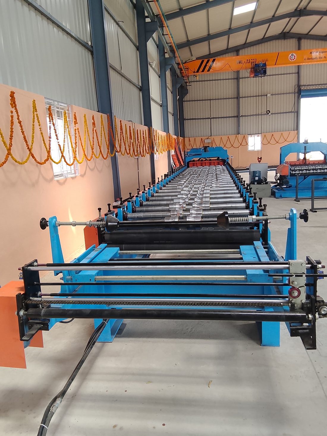 Our roll forming line, full length