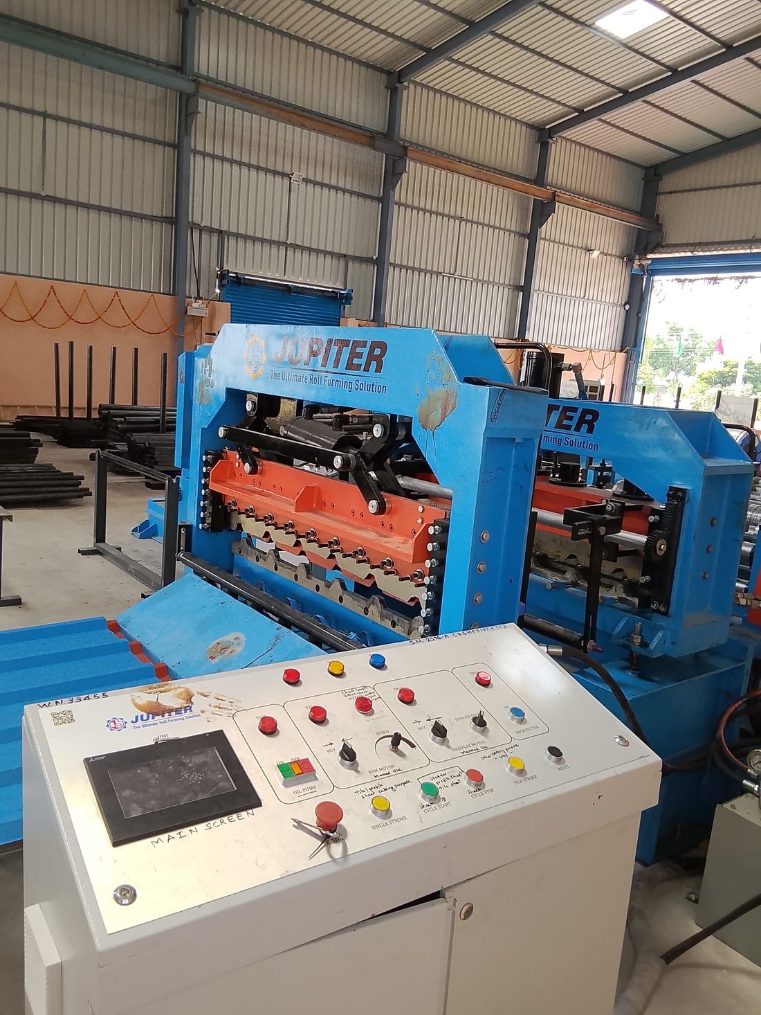 Jupiter roll forming machine at our Haliya unit